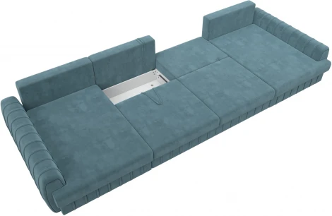 Диван П-образный Лига-057 НПБ Лонг Лига Диванов (Велюр) арт.129327