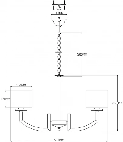Подвесная люстра Moderli Saudy V2590-5P