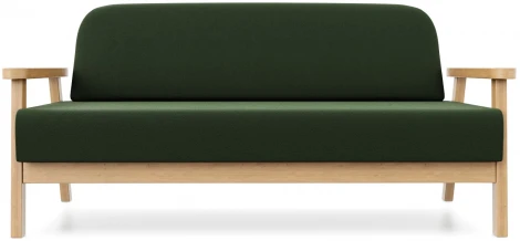 Диван Arsko прямой Флори М береза велюр зеленый