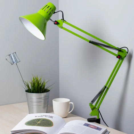 Офисная настольная лампа на струбцине ЭРА N-121-E27-40W-GR