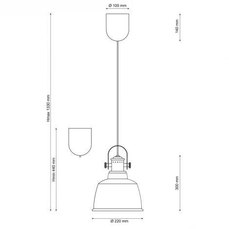 Подвесной светильник Lucia Tucci INDUSTRIAL 1820.1 SAND SILVER (220V, на проводе, круглые)