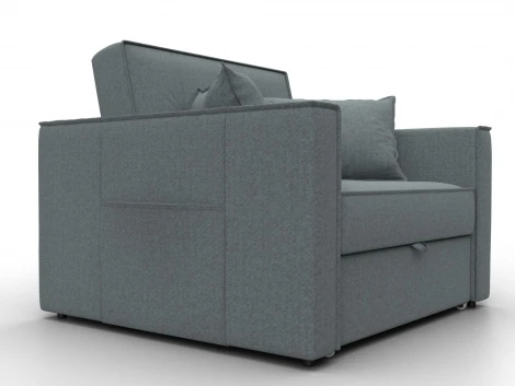 Кресло-кровать Лига-104 (80) (ЛДСП,Брус,Фанера,Рогожка/Серый) Лига Диванов 134844