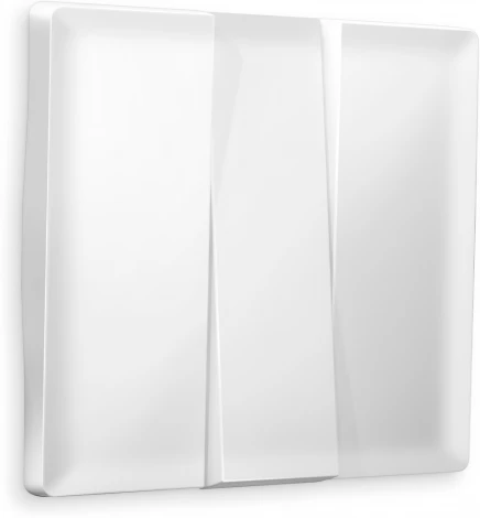 Лицевая панель Ambrella Volt ALFA (Белый матовый) для 3-кл выключателей QUANT AP1250