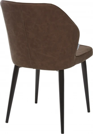 Стул SEATTLE RU-05 шоколадный, экокожа / черный каркас М-City