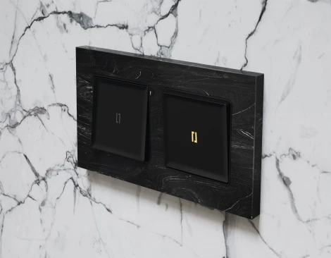 Рамка Ambrella Volt ALFA Grand (Черный мрамор) 3-ая AF930703