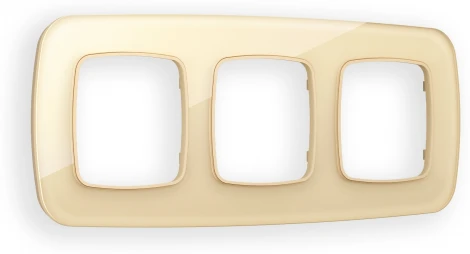 Рамка Ambrella Volt OMEGA Radian (Шампань Стекло органическое) 3-ая OF320603