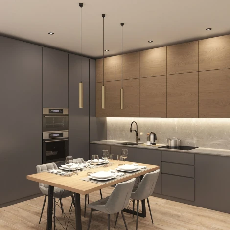 Подвесной светильник Denkirs Tube DK4050-BG (220V, на проводе, круглые)