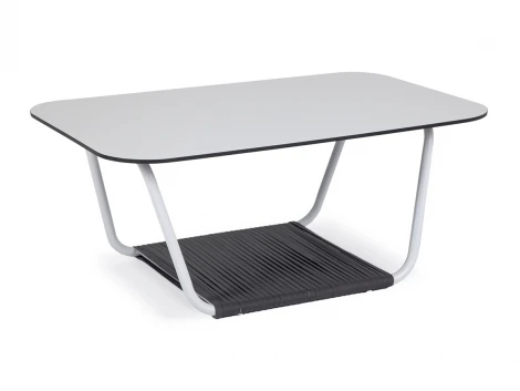 Журнальный стол 100х65см из HPL, цвет молочный 4SIS Глория RC13-100-65-G-4sis white