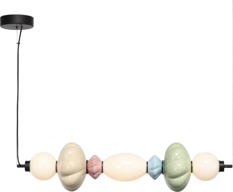 Подвесной светильник ST Luce Florentini SL6134.443.01 черный/зеленый, розовый, желтый, синий, опаловый LED 1*24 (220V, на тросе)