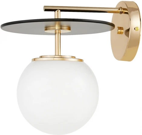 Бра Lumina Deco Dalton LDW 7014-1 GD+BK (220V, шар)