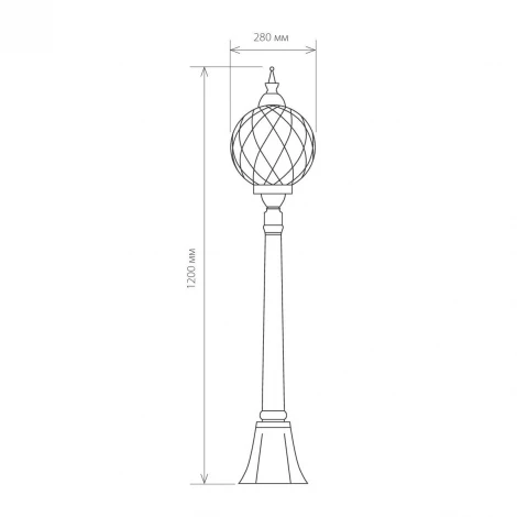 Наземный фонарь Elektrostandard Sirius F (220V, IP44)
