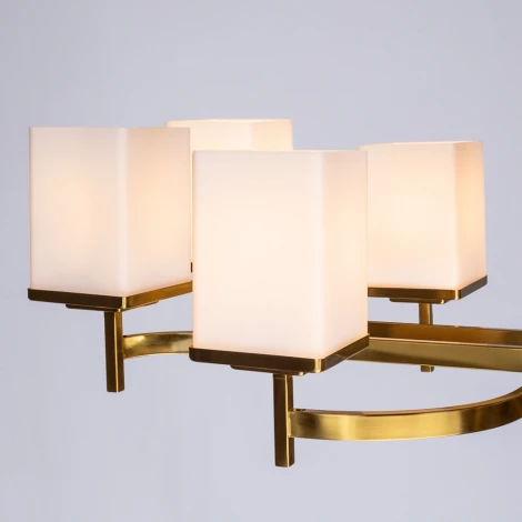 Потолочная люстра на штанге Divinare Fawaris 4504/17 LM-8 (220V, куб)