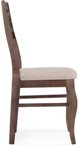 Деревянный стул Woodville Амадиу бежевый / орех 528927