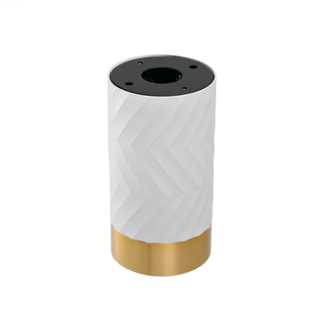 Точечный светильник накладной Wolta WSL-GU10/09WG под лампу GU10 Белый / Золотой LINEA