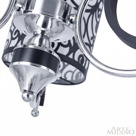 Подвесная люстра Arte Milano Florentia-4957 304957/3 Bk/Ni (220V, на цепи)