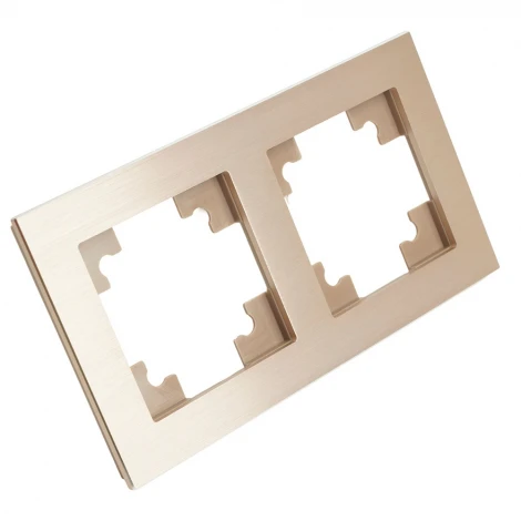 Рамка на 2 поста (шампань) Stekker Катрин 50014