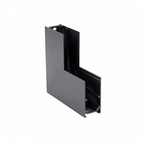 Коннектор угловой вертикальный 20 мм магнитный 100*100 для накладного шинопровода, черный Vitaluce VT0200026-01