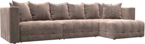 Диван угловой Лига-052 НПБ Лонг угол универсальный Лига Диванов (Велюр) арт.128819