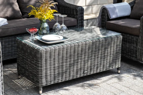 Столик журнальный из искусственного ротанга, цвет графит 4SIS Кон Панна YH-S4517W-1 graphite