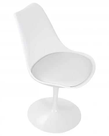 Стул обеденный TULIP (белое основание, цвет белый (W-02))
