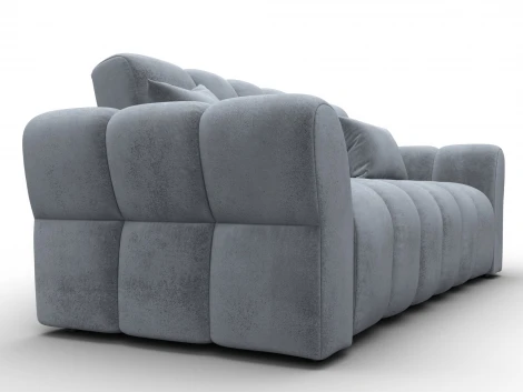 Диван-книжка Лига-111 (ДСП,ЛДСП,Велюр/Серый) Лига Диванов 136694