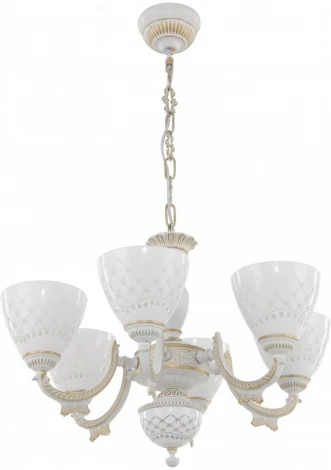 Подвесная люстра Arte Milano AM343837 343837/6 WT+G (220V, на цепи)