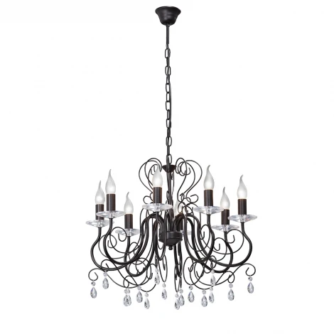 Подвесная люстра Vitaluce V1301-1/8 (220V, на цепи, свеча)