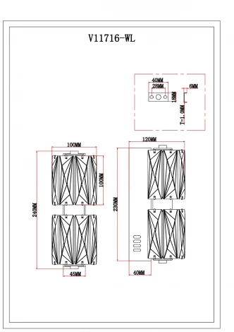 Настенный светильник светодиодный Moderli Prismique V11716-WL