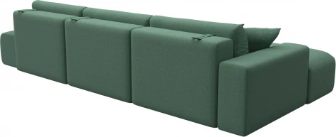 Диван угловой Лига-036 НПБ Модерн Лонг левый угол Лига Диванов (Рогожка) арт.124695L