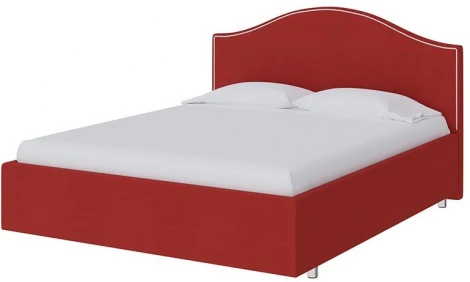 PROxSON Кровать Classic (Ткань: Велюр Forest 13 Красный) 80x200