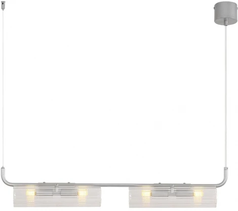 Подвесной светильник Lumion Toronto 8258/4 серебро/прозрачный, металл/стекло G9 4*20W 220V (на тросе)