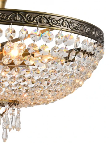 Потолочная люстра Natali Kovaltseva Rococo 81407/6C ANTIQUE