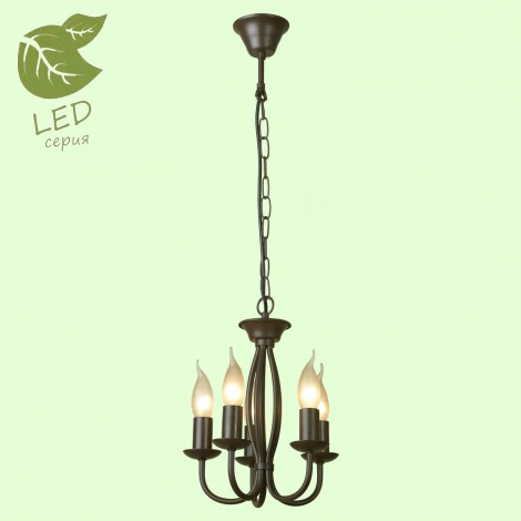 Подвесная люстра Lussole Lgo Congress GRLSP-9913 (220V, на цепи, свеча, IP21)