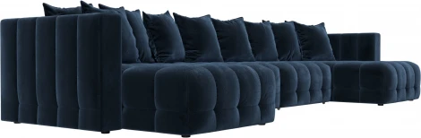 Диван П-образный Лига-052 НПБ Лонг Лига Диванов (Велюр) арт.128842