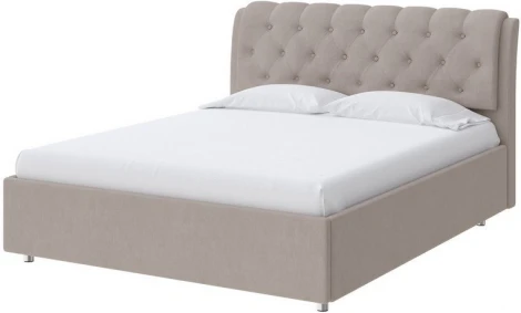 PROxSON Кровать Chester (Ткань: Рогожка Тетра Бежевый) 160x200