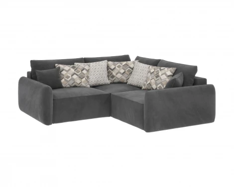 Диван угловой серый D1 Портленд AAA4156003 Premier 25