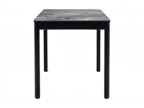 Стол DikLine DKQ120 Керамика серый глянец (italian middle grey)/подстолье черное/опоры черные 00-00086037