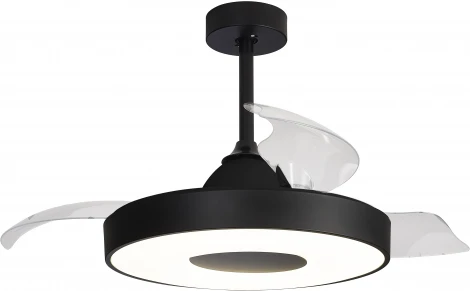 Потолочная люстра светодиодная с вентилятором Mantra Coin 8218 (регулировка яркости, 220V, пульт управления, круглые)