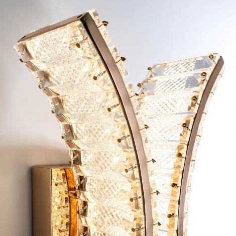 Бра светодиодное хрустальное с регулировкой цветовой температуры Modelux MODELUX ML.759.02 GD