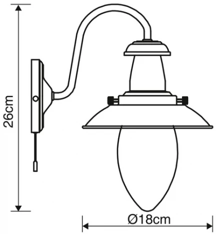 Бра Arte Lamp Fisherman A5518AP-1SS