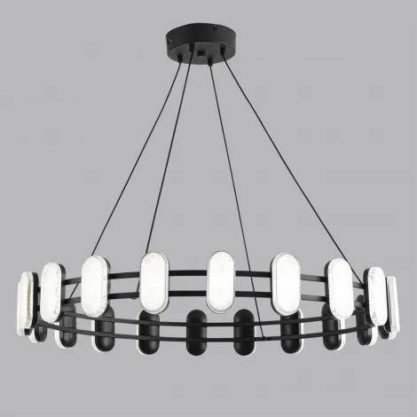 Люстра подвесная Lumion Ovela 8342/40L черный/белый металл/акрил LED 40W 4000K 220V