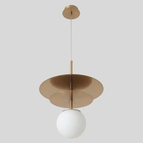 Подвесной светильник Crystal Lux UVA SP1.2 BRASS (220V, на проводе, шар)