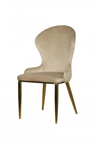 Стул обеденный IST-CASA Констанция TW-1163, бежевый/золото