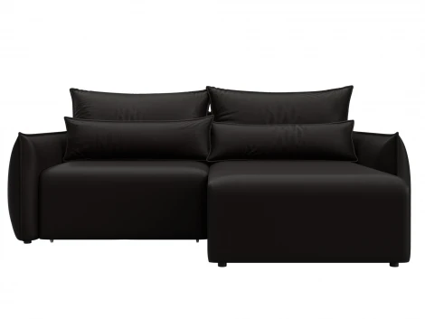 Диван угловой Лига-051 НПБ угол универсальный (ЛДСП,Брус,Фанера/Пластик/Экокожа/Коричневый) Лига Диванов 129887