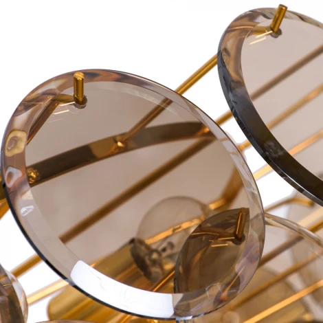 Подвесная люстра каскадная Divinare Chloe 7566/01 SP-18 (220V, хрусталь, на цепи)