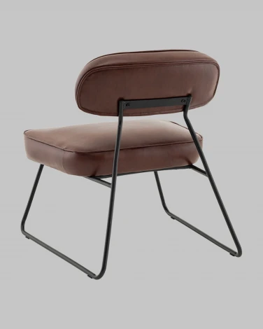 Кресло Kate new ткань экокожа бордово-коричневый Stool Group арт.УТ000041268