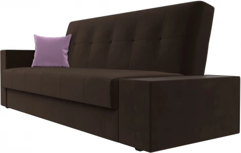 Диван-книжка Лига-020 стол справа (Коричневый,Сиреневый/Микровельвет) Лига Диванов арт.118507