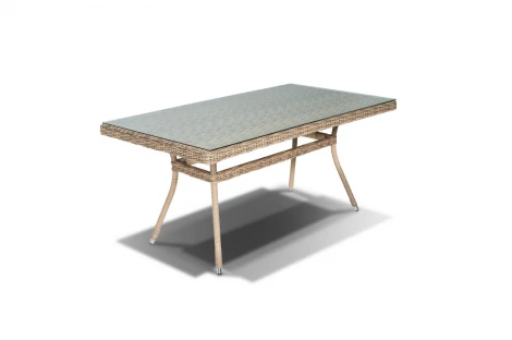 Обеденная группа из искусственного ротанга на 4 персоны, цвет соломенный 4SIS Амароне AmC4T-5-SET