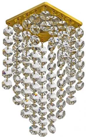 Встраиваемый светильник хрустальный Dio D'Arte Tayo Gold GU10.5.14.8x8.114 G (220V)