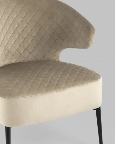 Кресло Stool Group лаунж Royal велюр бежевый УТ000035299